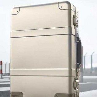 Ninetygo Metal Suitcase 20" Golden
